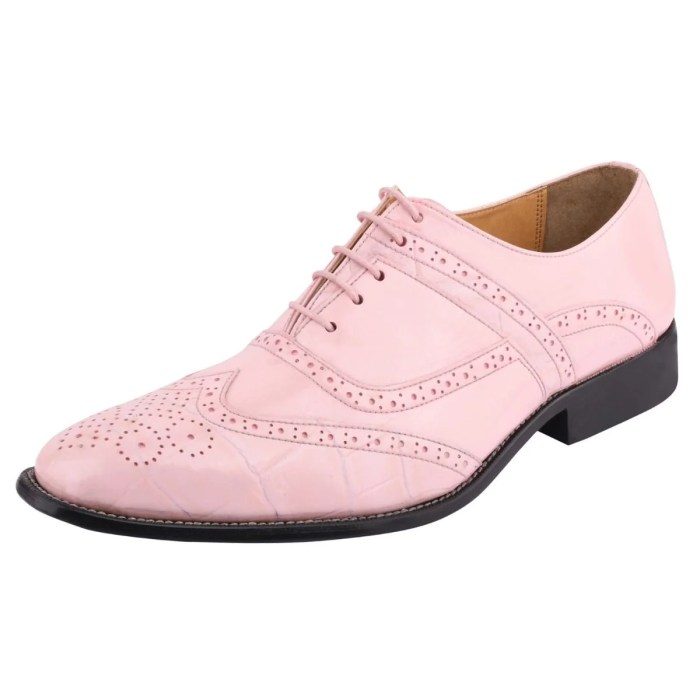 Pink mens dress shoes