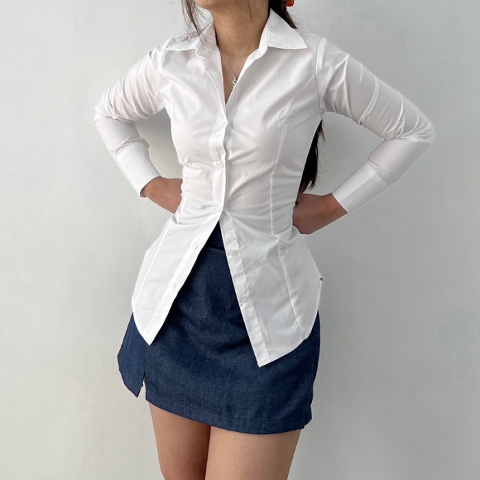 Women's jean shirt dress