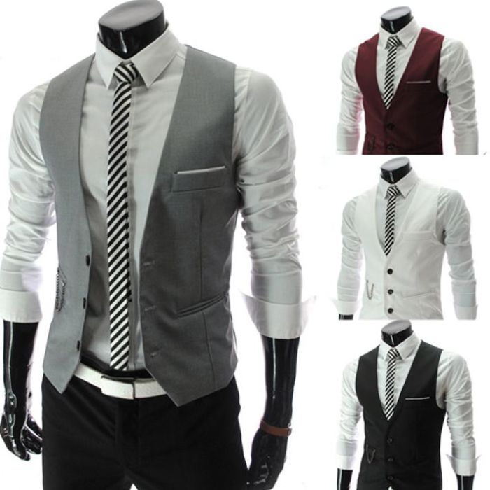 Men's dress shirt and vest combo