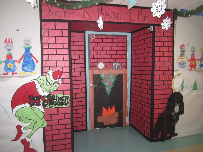 How to make grinch door decoration