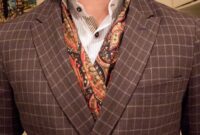 Scarf with dress shirt men