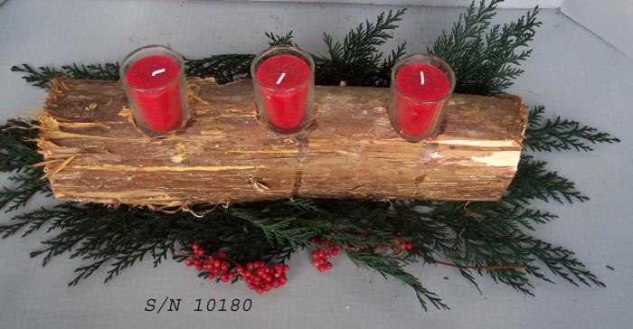 How to make a christmas log decoration