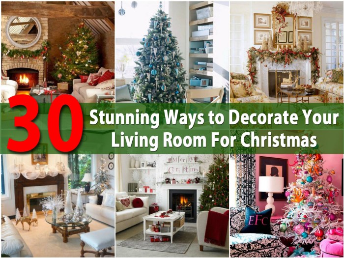 How to decorate living room for christmas party