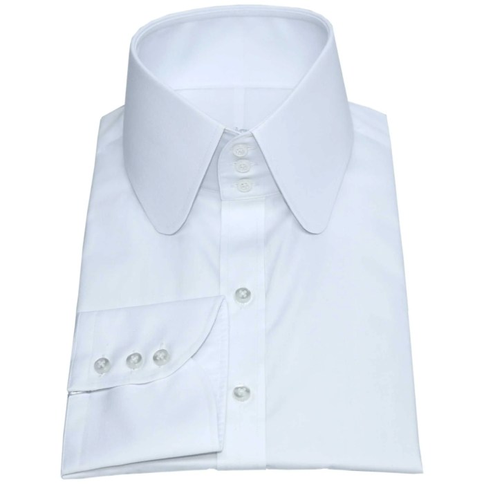 High collar dress shirts for men's