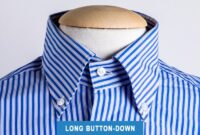 Men's band collar dress shirt