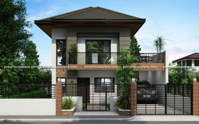 Desain warna rumah 2 lantai modern