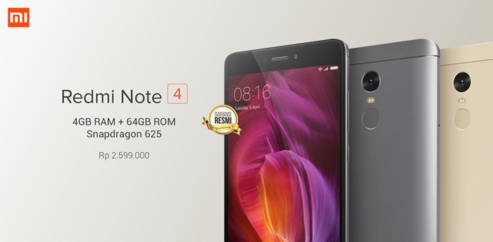 Harga hp xiaomi note 4 mediatek