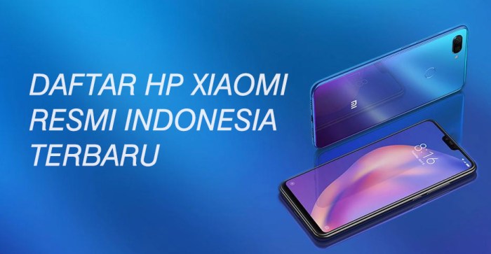 Daftar harga hp xiaomi indonesia